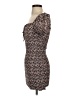 Blush 100% Rayon Floral Brown Casual Dress Size S - photo 5