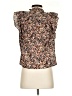 Ann Taylor LOFT Brown Sleeveless Blouse Size XXS - photo 2