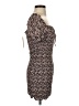 Blush 100% Rayon Floral Brown Casual Dress Size S - photo 4