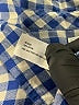 Theory 100% Cotton Checkered-gingham Blue Long Sleeve Button-Down Shirt Size M - photo 8