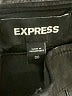 Express 100% Polyester Black Faux Leather Skirt Size 00 - photo 4