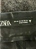 Zara 100% Polyester Metallic Black Shorts Size XS - photo 3