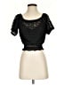 Tracy Reese Black Short Sleeve Top Size XS - photo 1