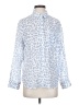 Rails 100% Cotton Animal Print Blue Long Sleeve Blouse Size S - photo 1