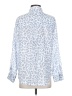 Rails 100% Cotton Animal Print Blue Long Sleeve Blouse Size S - photo 2