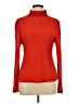 Charles Nolan 100% Silk Red Long Sleeve Turtleneck Size L - photo 1