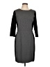 Talbots Color Block Gray Casual Dress Size 12 - photo 1