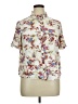 Maurices Floral Ivory Short Sleeve Blouse Size XL - photo 1