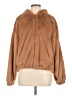 Thread & Supply 100% Polyester Brown Faux Fur Jacket Size M - photo 1