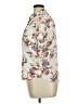 Maurices Floral Ivory Short Sleeve Blouse Size XL - photo 5
