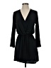 Topshop 100% Polyester Solid Black Casual Dress Size 4 - photo 1