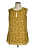 CAbi 100% Polyester Yellow Sleeveless Blouse Size M - photo 1