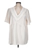 BLOOMCHIC 100% Polyester Ivory Short Sleeve Blouse Size 10 - photo 1