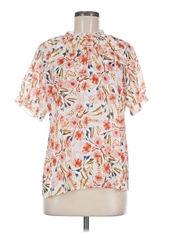 Allegra K Short Sleeve Blouse (view 1)
