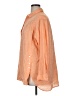 J. McLaughlin 100% Linen Orange 3/4 Sleeve Button-Down Shirt Size XL - photo 5