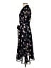 DKNY 100% Polyester Floral Black Casual Dress Size 4 - photo 5