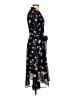 DKNY 100% Polyester Floral Black Casual Dress Size 4 - photo 4