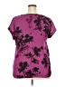 Worthington 100% Polyester Purple Short Sleeve Blouse Size XXL - photo 2
