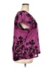 Worthington 100% Polyester Purple Short Sleeve Blouse Size XXL - photo 4