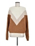 William B Chevron-herringbone Brown Pullover Sweater Size M - photo 1