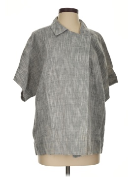Eileen Fisher Short Sleeve Button Down Shirt