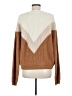 William B Chevron-herringbone Brown Pullover Sweater Size M - photo 2