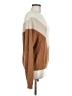 William B Chevron-herringbone Brown Pullover Sweater Size M - photo 4