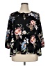 Cooper & Ella Black 3/4 Sleeve Blouse Size XL - photo 1
