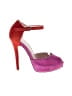 BCBGeneration Color Block Pink Purple Sandals Size 6 - photo 1