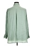 Old Navy 100% Polyester Solid Green Long Sleeve Blouse Size XL - photo 2