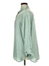 Old Navy 100% Polyester Solid Green Long Sleeve Blouse Size XL - photo 5