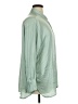 Old Navy 100% Polyester Solid Green Long Sleeve Blouse Size XL - photo 4