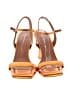 Intentionally ______ Color Block Yellow Orange Sandals Size EU 40 - photo 2
