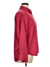 Line & Dot Solid Burgundy Long Sleeve Blouse Size 14 - photo 4