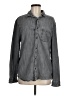 Express Gray Long Sleeve Button-Down Shirt Size M - photo 1