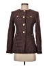 Ann Taylor Tweed Burgundy Blazer Size 00 - photo 1
