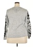 DressBarn Paisley Silver Pullover Sweater Size 2X - photo 2