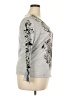 DressBarn Paisley Silver Pullover Sweater Size 2X - photo 4