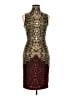 Venus Animal Print Brown Cocktail Dress Size M (estimated) - photo 1