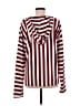 Unbranded Stripes Burgundy Pullover Sweater Size L - photo 2
