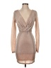 Windsor Metallic Tan Cocktail Dress Size S - photo 1