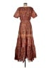 Assorted Brands Paisley Orange Casual Dress Size M - photo 2