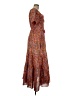 Assorted Brands Paisley Orange Casual Dress Size M - photo 4