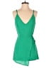 Superdown 100% Polyester Solid Green Romper Size S - photo 1