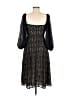 Alice + Olivia 100% Polyester Black Cocktail Dress Size 6 - photo 2