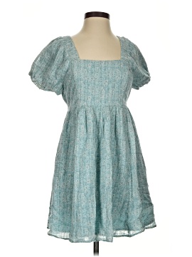 princess polly baby blue dress Vintage VINTAGE American Eagle Dress Womens Mini Blue Floral Button Front  Long Sleeve M main image 1