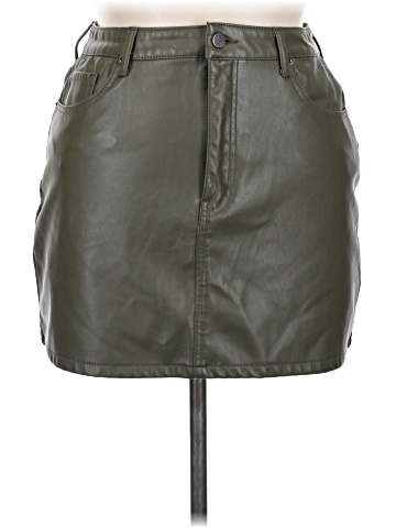 Tinseltown Faux Leather Skirt (view 1)