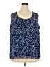 Jaclyn Smith Blue Sleeveless Blouse Size 2X - photo 1