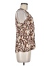 Pulse 100% Rayon Brown Sleeveless Blouse Size M - photo 4