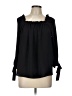 CeCe Black 3/4 Sleeve Blouse Size L - photo 1